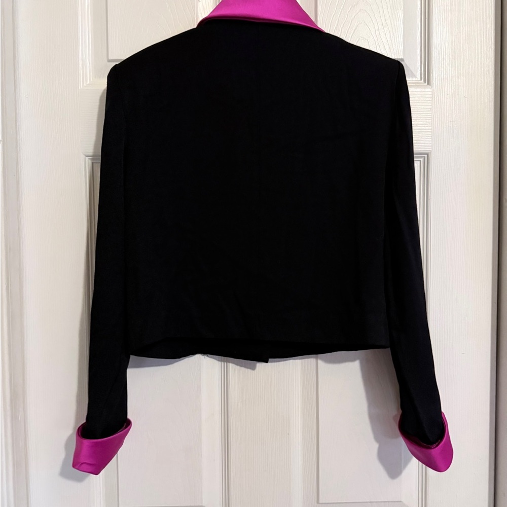 Vintage 1990’s Jessica Howard Blazer with Fuchsia Trim - Picture 6 of 8